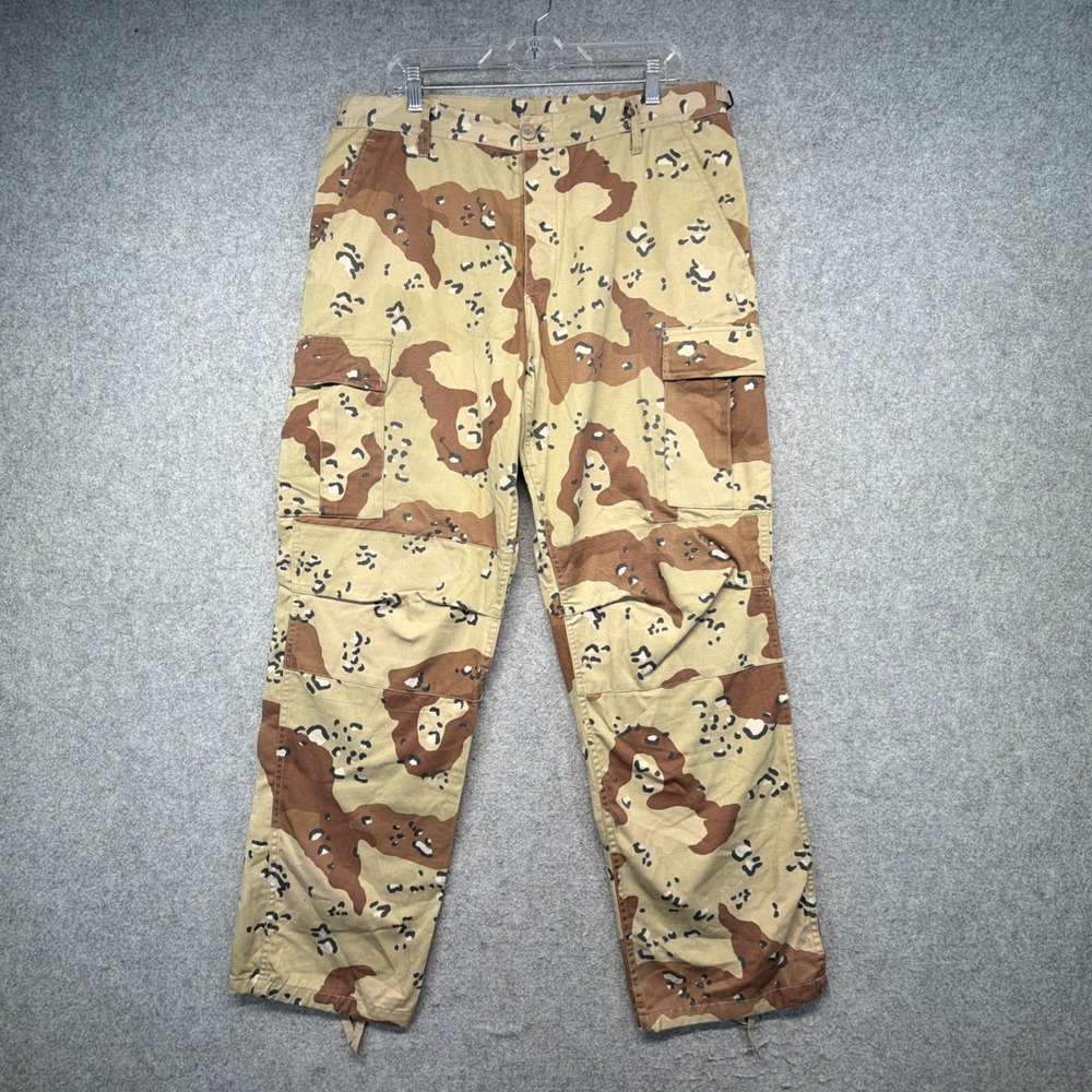 US Military Desert Storm Chocolate Chip Camo Pants Mens Large Regular Cargo BDU